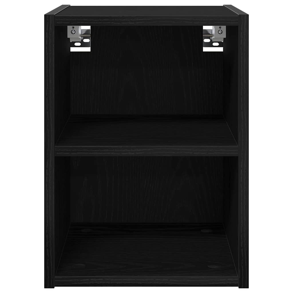 Wall Mounted Cabinet in Black Oak Look 30 x 29.5 x 40 cm