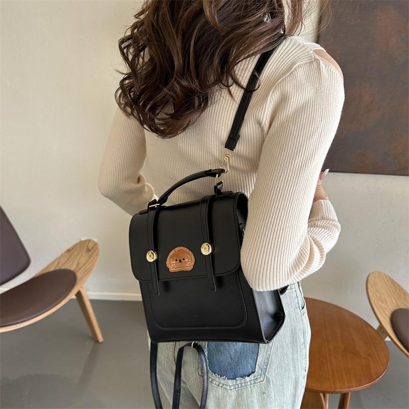 Весенний новый корейский рюкзак сумка через плечо простая дорожная текстура простая ретро повседневная сумка