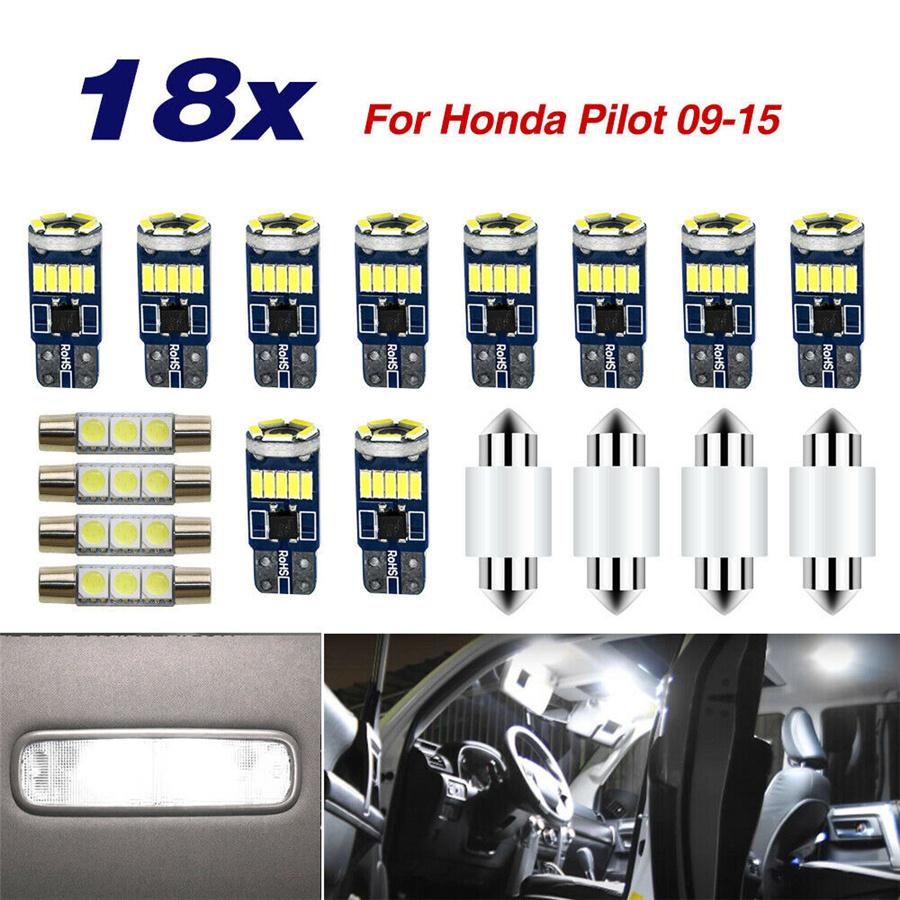 18 шт./уп. для Honda Pilot 2009-2015 КОМПЛЕКТ СВЕТОДИОДНОГО ОСВЕЩЕНИЯ САЛОНА