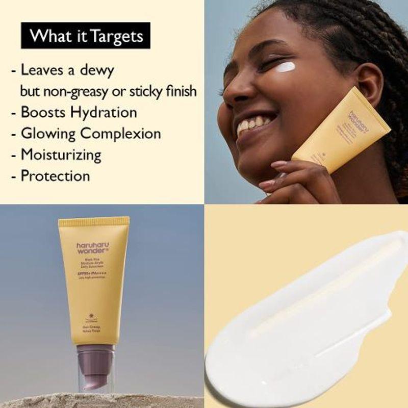 HARUHARU WONDER Солнцезащитный крем для лица Black Rice Moisture Airyfit Daily Sunscreen 50 мл