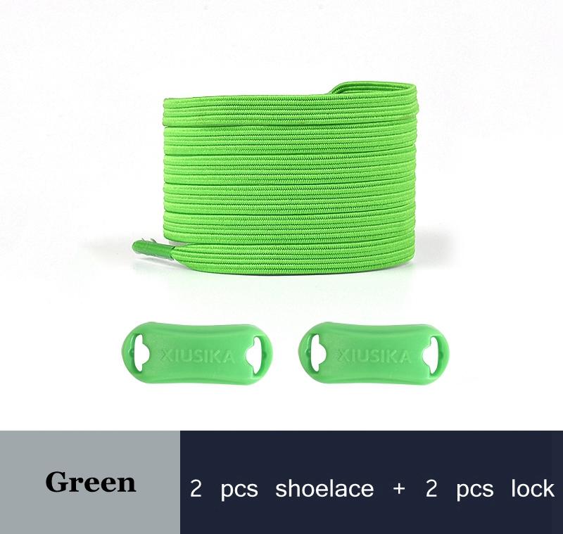 NO.8 2022 New No Tie Shoe Laces Elastic Laces Sneakers Flat Shoelaces Without Ties Kids Adult Quick Shoe Lace Rubber Bands for Shoes