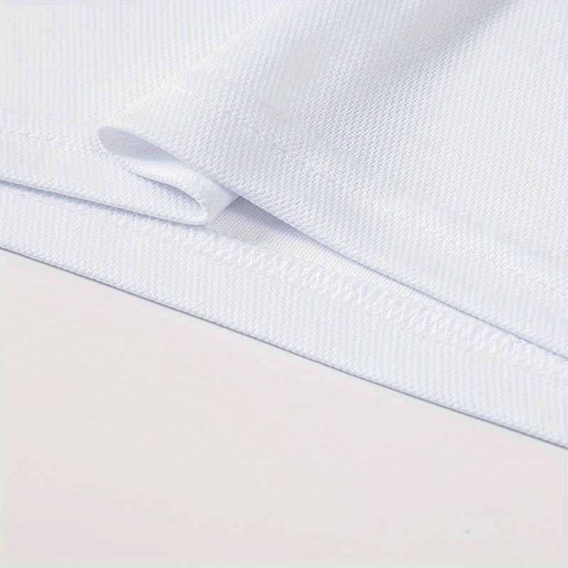 Мужская повседневная быстросохнущая влаговпитывающая рубашка поло с короткими рукавами обычного стиля, подходящая для летней трикотажной спортивной одежды