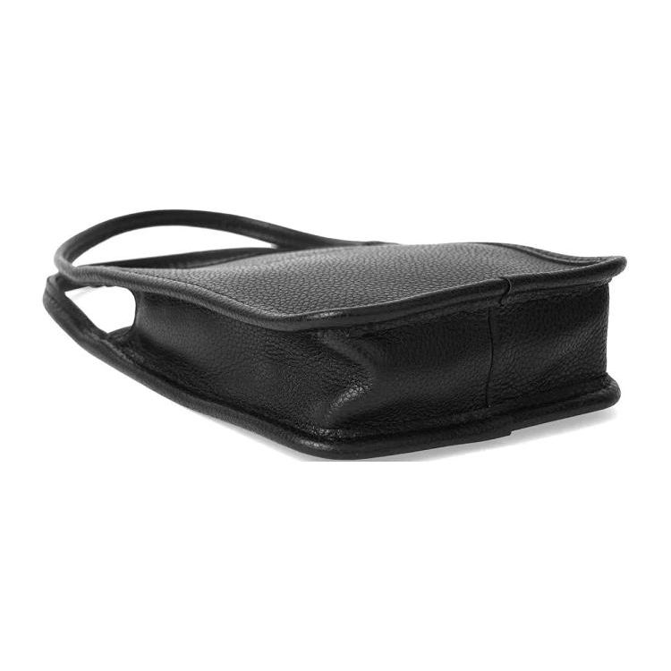 Longchamp Кожаная сумка-тоут Le Foulonné 14 Open с короткой ручкой, мини, женская, черная 10186021001