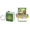 Dinosaur Castle Keyring 3D Book Mini Keyring Creative Folding Book Keychain  Children
