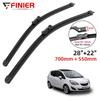 2 шт. щетки стеклоочистителя для Opel Meriva B 2010-2017 28 "22" подходят для переднего лобового стекла, щетки для окон, резак, аксессуары 2012 2013 2014 2015 2016