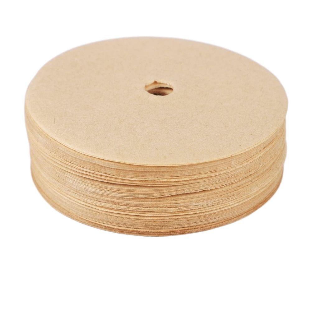 200 шт., натуральный сменный фильтр, неотбеленные фильтры для кофеварки, эспрессо