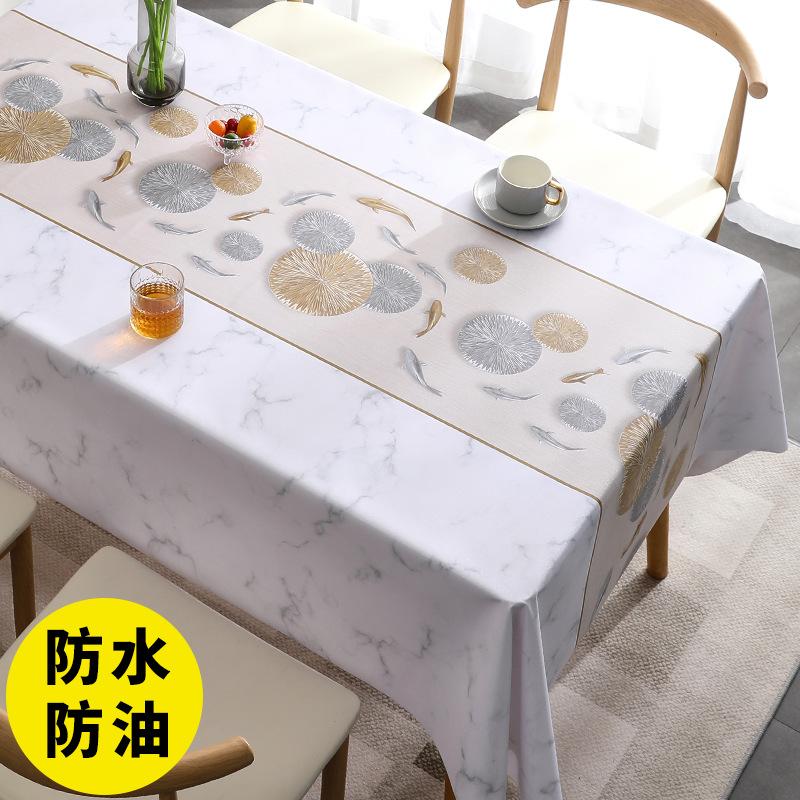 New Tablecloths Table Cloths Oil Resistant and Heat-resistant Can Be Wiped and Easily Maintained Used for Restaurants 90x150cm