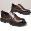 Summer Men Wedding Leather Shoes Business Men's Casual Shoes Youth British Style Hollow Breathable Shoes Big Size 38-46