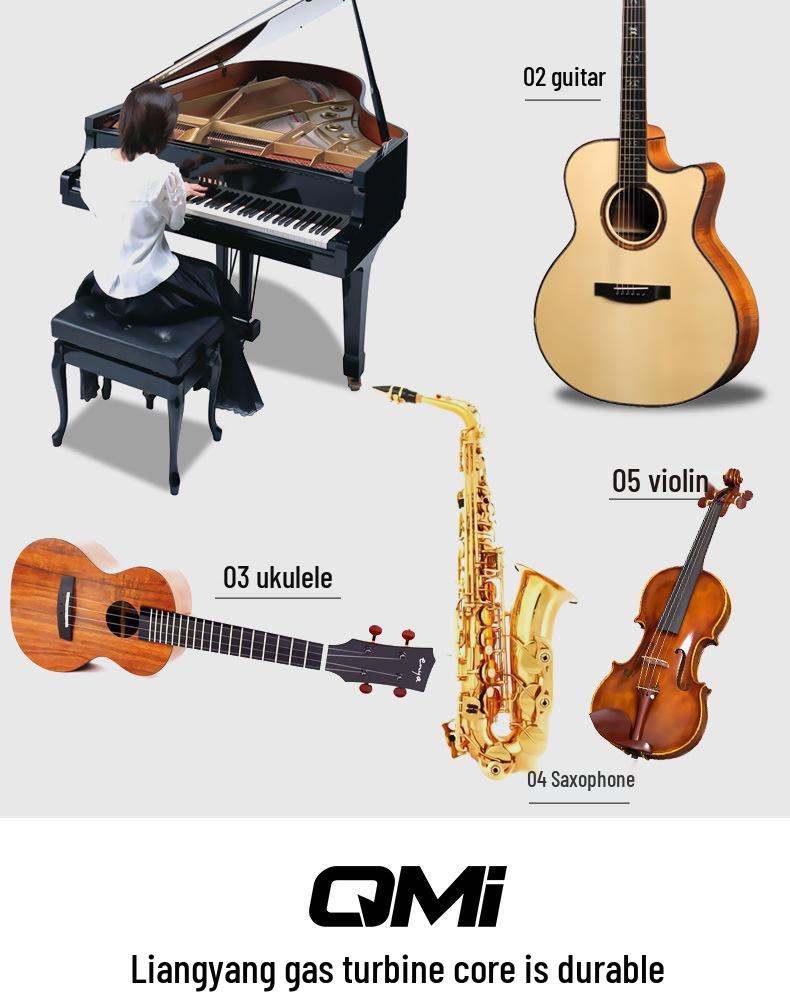 Qmi Universal Mechanical Metronome for Guitar, Violin, Guzheng, & Piano - Beat Counter & Rhythm Machine