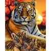 Алмазная мозайка 5 D тигры