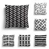 Bedroom Sofa Cover Cushion  Black White Simple Modern Home Living Room Decoration Pillowcase