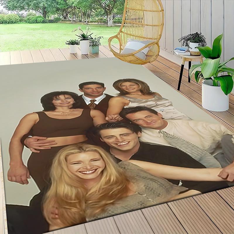 Friends Forever Together Carpet Rug Soft Washable Antislip Home Living Room Sofa Mats Personalized Christmas Rug