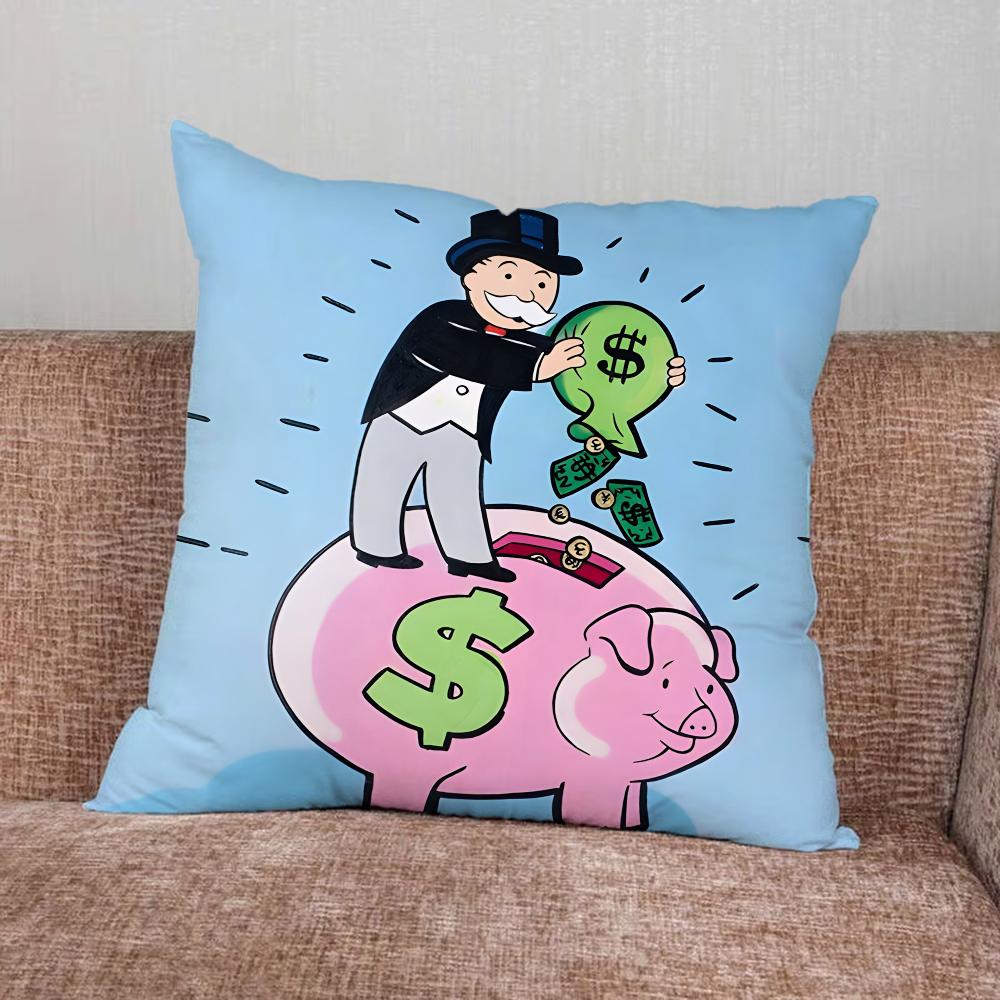 Чехол на подушку Alec M-Monopoly для дома, спальни, автомобиля, офиса, декора гостиной, чехол на подушку для дивана, подходит
