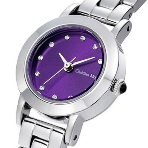 Женские часы Christian Mode Solid Metal CM418PURWS, популярные корейские часы