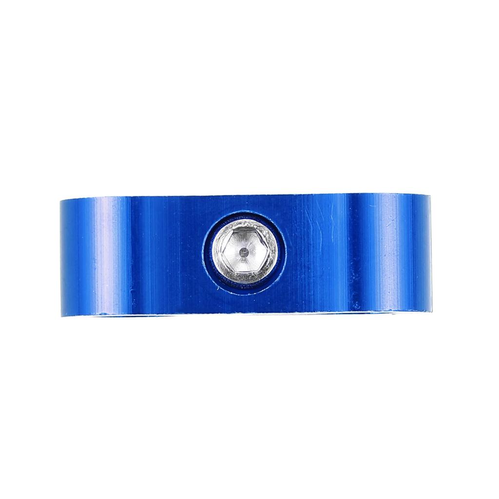 uxcell Автомобильный хомут-разделитель шлангов, соединитель топливной магистрали, алюминиевый сплав AN4 для масляного/топливного шланга, синий, 3 шт.