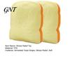 Sliced Bread Sensory Toy 1/2Pcs Simulated Toast Stress Relief Toy, Squeeze Soft Stretchy Fake Food Fidget for Kids Teens Adults Desk