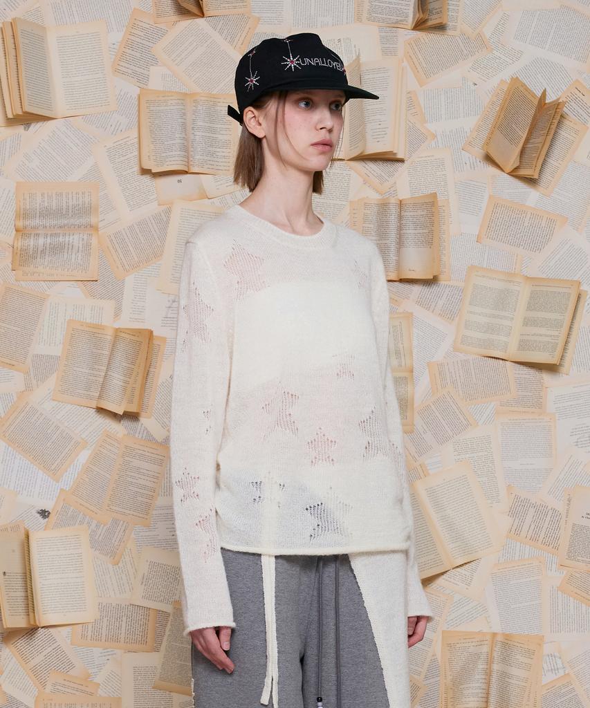 UNALLOYED Mesh Star Knit / Ivory