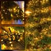 Led Solar String Lights Outdoor Solar Christmas Lights 8 Modes Twinkle Fairy Lights for Xmas Tree Garden Wedding Decoration