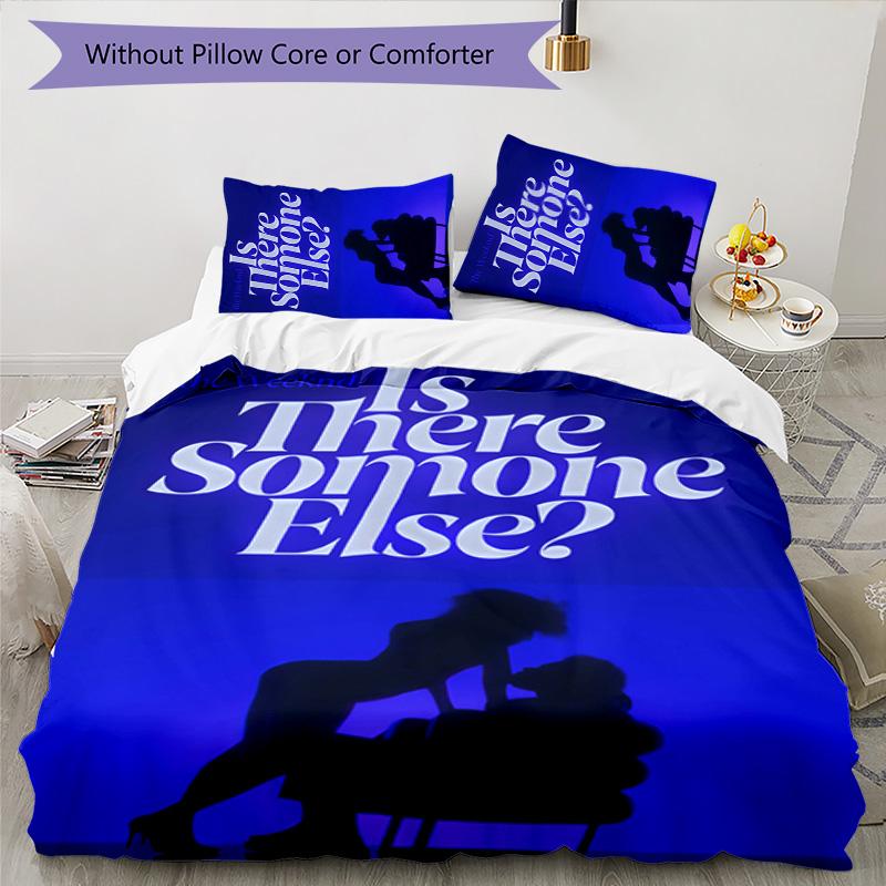 The Weeknd 3pcs Bedding Set Duvet Cover Closure Includes 1 Duvet Cover & 2 Pillowcases for All Seasons Bedroom Home Dorm Decor