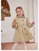 Davidella girls' windbreaker spring outfit new children's princess style coat baby waterproof clothes for going out
