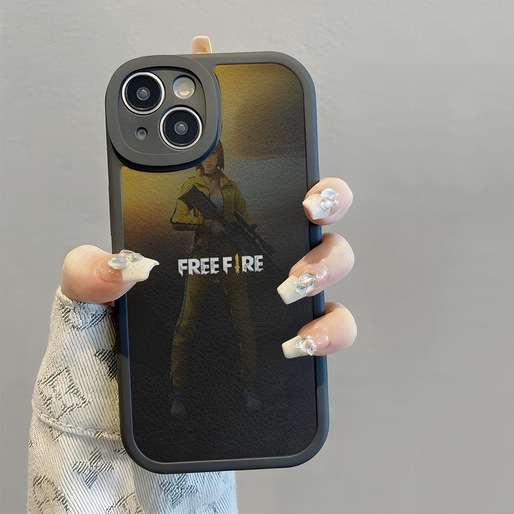 Чехол для телефона игры Free Fire для iPhone 16 14 13 11 12 Pro Max Mini X XR XS Taiping 8 Plus Mini Силиконовый чехол-крышка из кожи ягненка