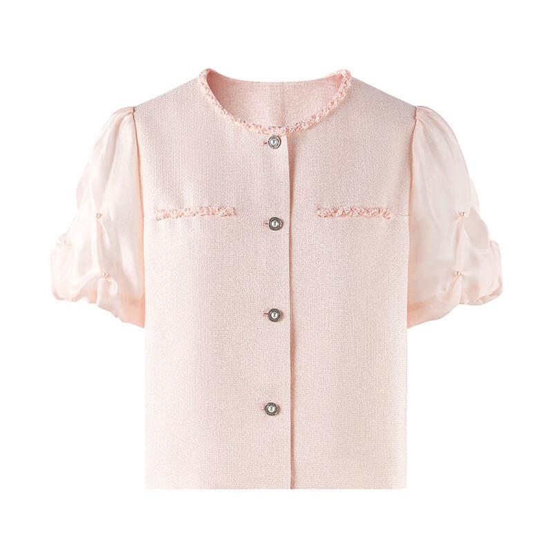 Qiu Shui Yi Ren Women's Chic Bubble Sleeve Jacket