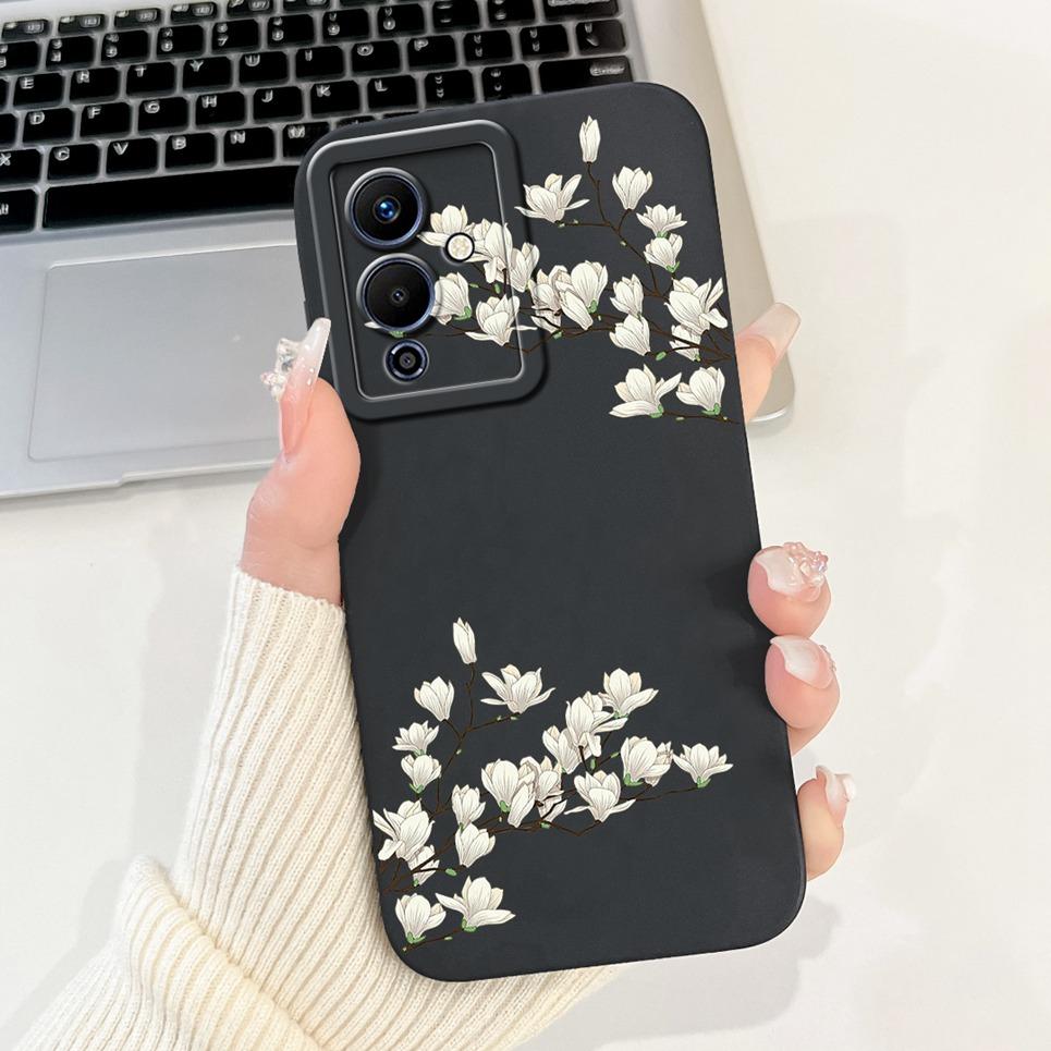 For Note 12 Pro 5G Inifinix Back Cover Infinix Note12 12Pro X671B Funda Flower Butterfly Women Fashion Phone Case Soft Silicone