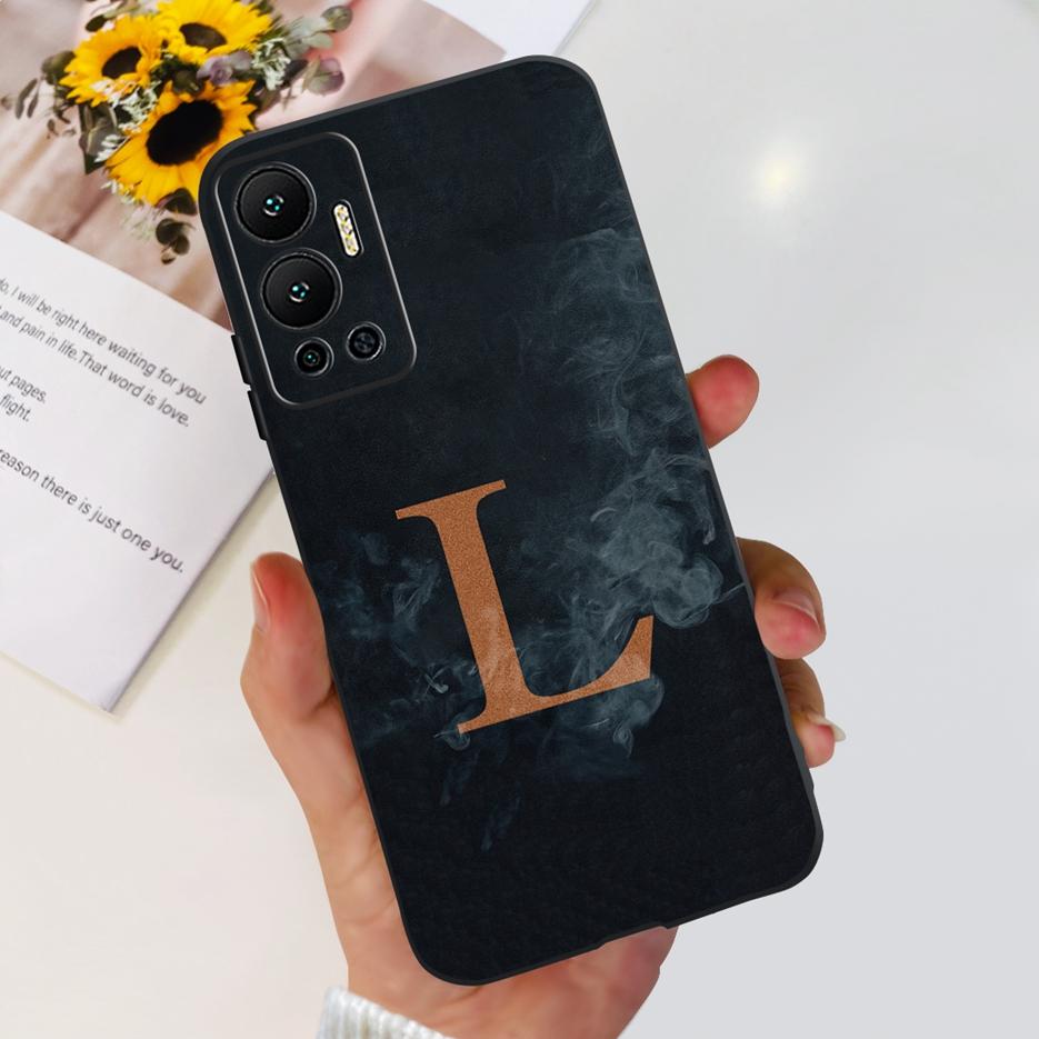Чехол для Infinix Hot 12 X6817 X6817B Новый с буквами Мягкий ТПУ Чехол для телефона Для Infinix Hot 12 Play 12i Hot12 Pro Задняя крышка Сумки