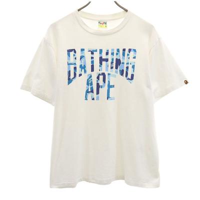 Принт Футболка с коротким рукавом M Белый system A BATHING APE Мужская Б/у