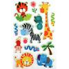 Phosphorescent Stickers Animals Savannah 1 To 8 Cm 13 Pieces