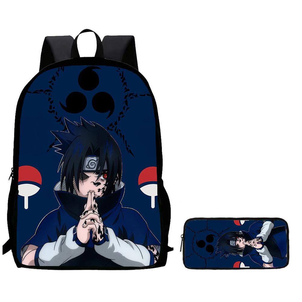 Набор из 2 шт. Детский рюкзак с пеналом, Школьные сумки с аниме NARUTO, Стильные прочные легкие школьные сумки для мальчиков и девочек возрастом 5-11 лет
