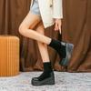 Fashion Autumn Boots Women Shoes Woman Botas Fashion Round Toe Ankle Boots Winter Elastic Black Comfortable Botines Chelsea Botas Femme
