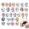 Silver 925 Clip Stopper Charm For New Rose Gold Plated Color Bracelets Fine Jewelry