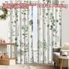2 шт., Шторы с плоской 2D-печатью (Без Рода) Ботаническое блаженство Праздничные шторы с принтом Тканевые шторы Украшения Внутри