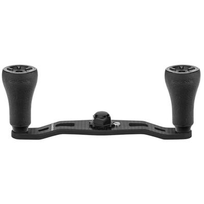 Двойная рукоятка Gomexus FH85 из углеродного волокна для спиннинговых катушек Daiwa, Shimano и Antares, 85 мм с ручкой из TPE, для финессной ловли с бэйткастинговым удилищем, рокфишинга