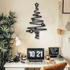 Metal Mural Christmas Tree Hanging Decoration Xmas Decro