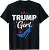 Футболка 'Trump Girl' Футболка 'Trump 2024' с американским флагом Унисекс
