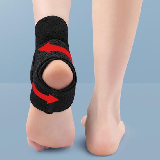 1 Pc Ankle Support Brace for Men Women Adjustable Compression Ankle Wrap for Foot Pain Sprained Ankle Achilles Tendonitis