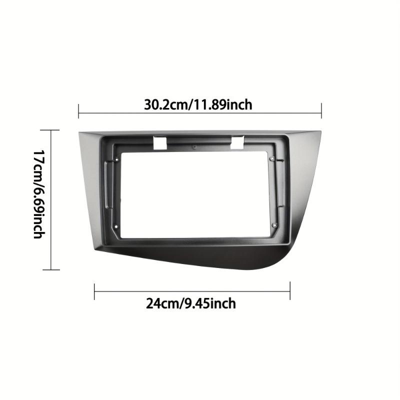 9 INCH Radio Fascia for Leon 2005-2012 Left Hand Drive Trim Panel Face Plate Dash Mount Kit Audio Frame