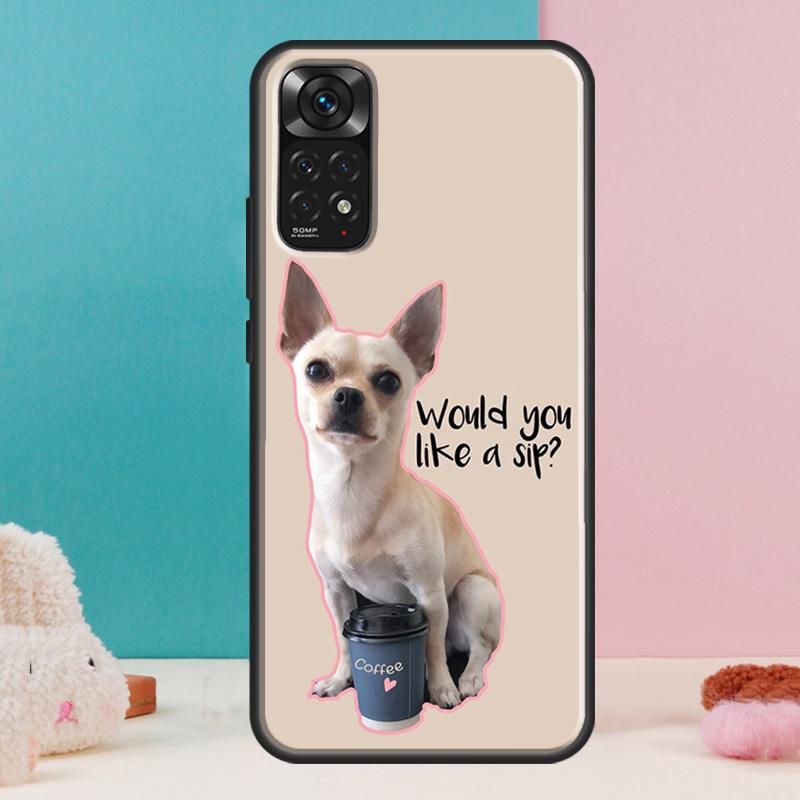 Чехол для телефона Xiaomi Redmi с собакой чихуахуа для Redmi Note 13 12 Pro 14 11 9 10 9S 10S 11S 12S Redmi 14C 13C 10C 12C