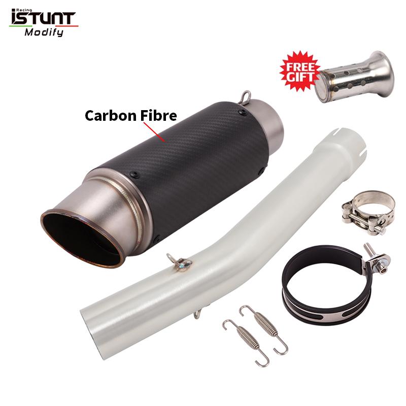 For YAMAHA YZF R6 YZF-R6 1998 - 2005 Motorcycle Exhaust Escape Modified Middle Link Pipe Connect Moto Muffler With DB Killer