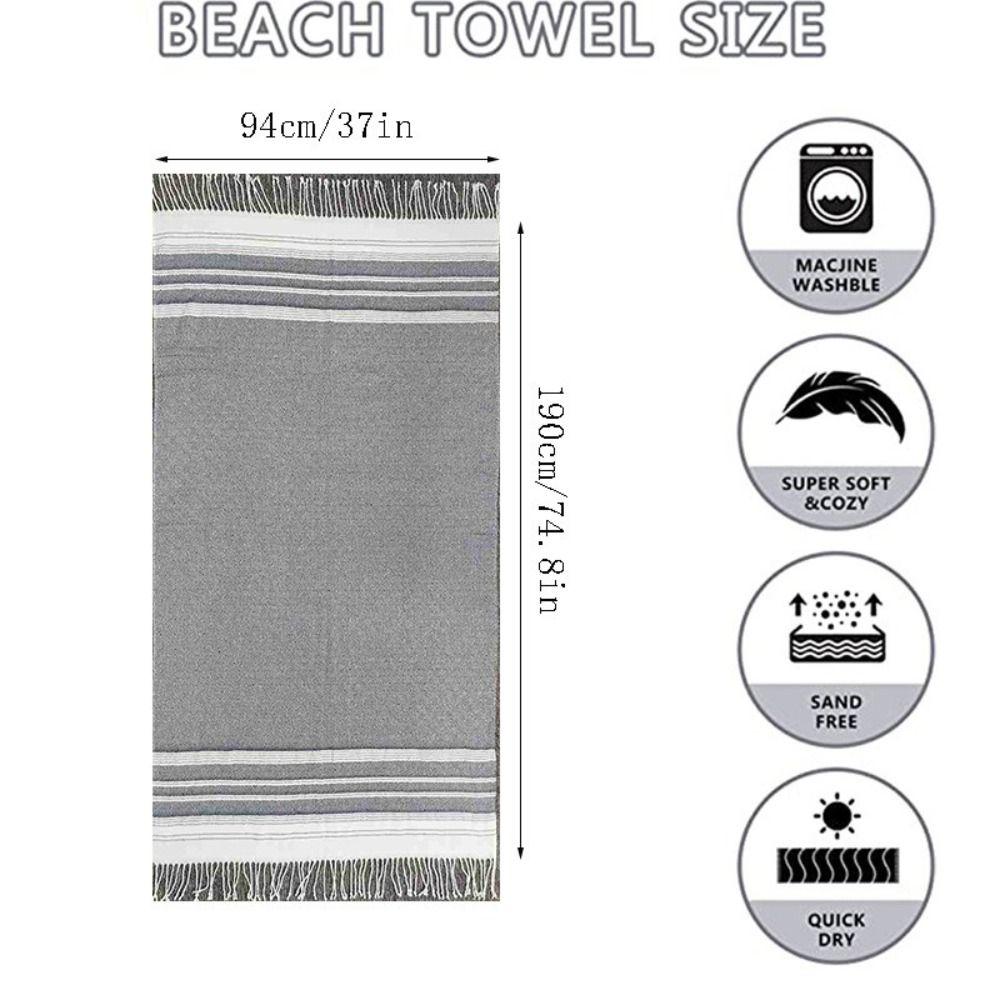 Absorbent Travel Blanket Lightweight Cotton Bath Towel Set New Oversized Turkish Beach Towel