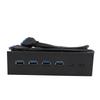 USB 3.0 Front Panel Hub 5.25in 4 Ports 5Gbps Stable Plug and Play Optical Drive Front Panel for