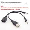 20 см Aux аудио конвертер 3,5 мм кабель-штекер к USB-разъему типа «штекер» USB автомобильный аудиокабель OTG автомобильный 3,5 мм адаптер провод шнур
