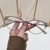 New ultra-light fashion cat eye reading glasses women's temperament shows the young and the elderly high definition anti-blue reading mirror