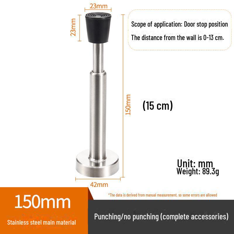 Wow Custom из нержавеющей стали без проколов, утолщенный резиновый дверной стопор