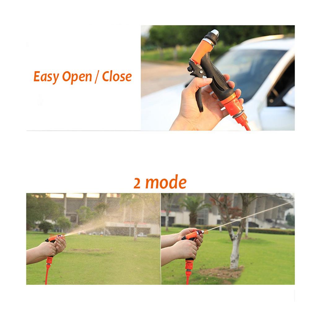 Комплект для мойки автомобиля под высоким давлением, электрический насос 12 В + моющий распылитель 2 режима + кабель питания + шланги