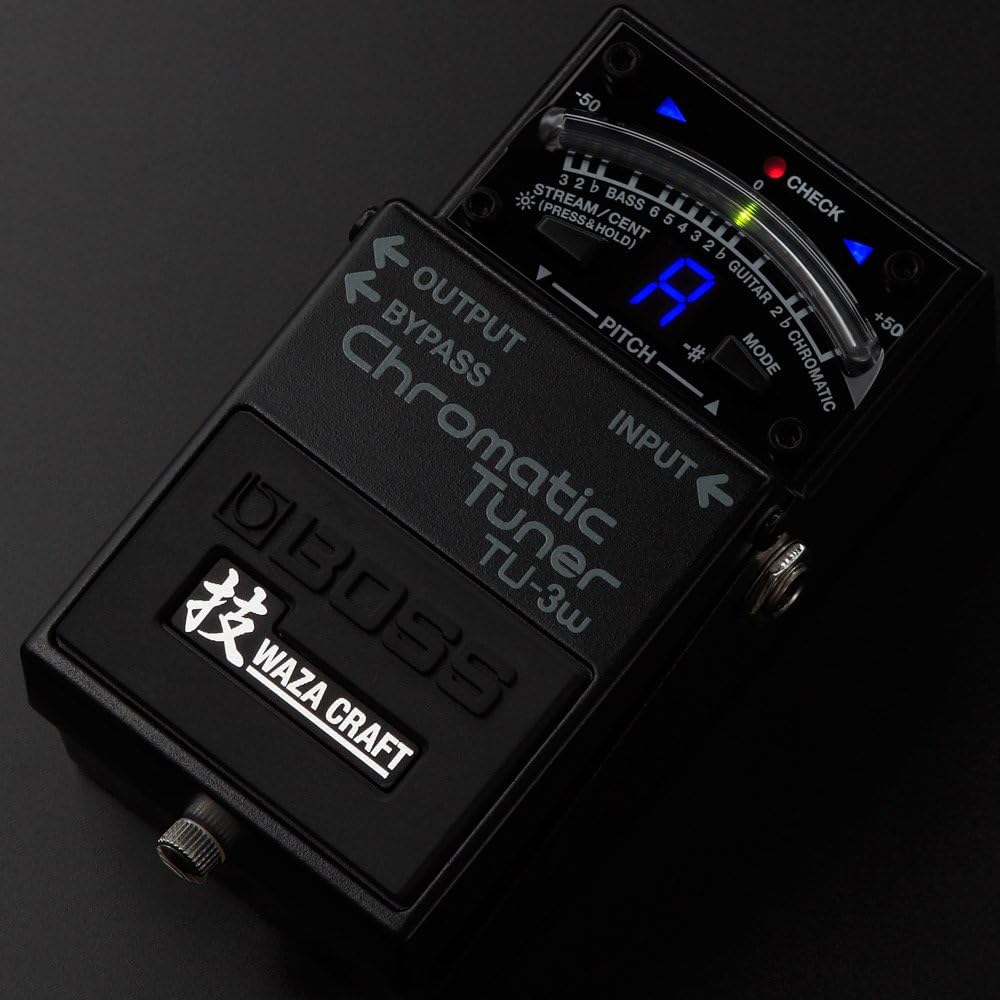 BOSS WAZA CRAFT TU-3W Chromatic Tuner Made in Japan Compact Design Accurate Tuning Device