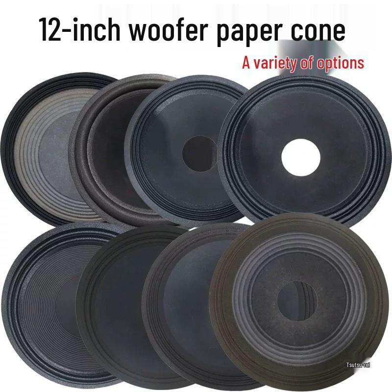 12-дюймовый НЧ-диффузор: Бумага, 75-100 Сердечник, Двойной Рулон Пенопластовый Край Аксессуар.