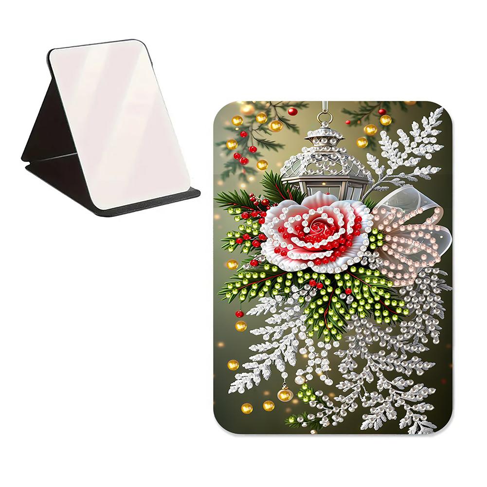 Алмазная мозаика своими руками, блестящее зеркало с кристаллами, стразы специальной формы, косметическое зеркало, настольное зеркало для путешествий на открытом воздухе, походов, пикника